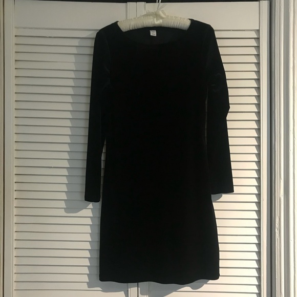 LAST CHANCE Velvet Body Con Black Dress 90s Inspired - Picture 3 of 3